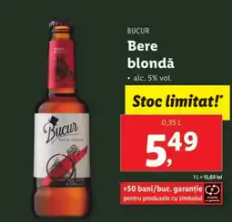 Lidl BUCUR Bere blondǎ Ofertă