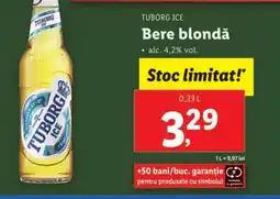 Lidl TUBORG ICE Bere blondǎ Ofertă