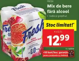 Lidl FRESH Mix de bere fără alcool Ofertă