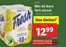 Lidl FRESH Mix de bere fără alcool Ofertă