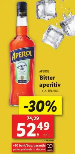 Lidl APEROL Bitter aperitiv Ofertă