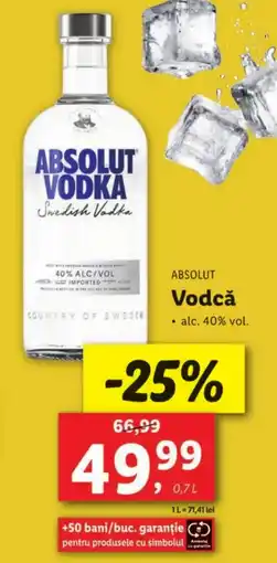 Lidl ABSOLUT Vodcǎ Ofertă