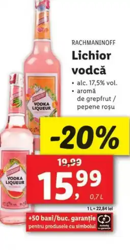 Lidl RACHMANINOFF Lichior vodcǎ Ofertă