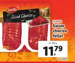 Lidl SOL&MAR Salam chorizo feliat Ofertă