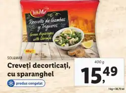 Lidl SOL&MAR Creveţi decorticați, cu sparanghel Ofertă