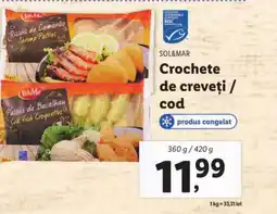 Lidl SOL&MAR Crochete de creveţi / cod Ofertă