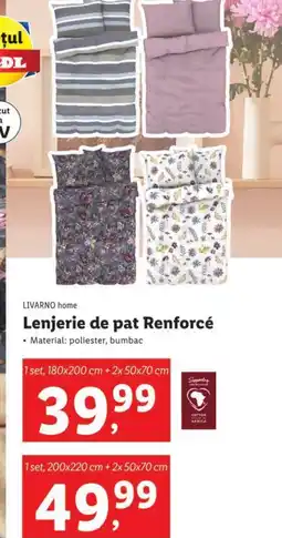 Lidl LIVARNO home Lenjerie de pat Renforcé Ofertă