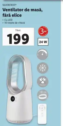 Lidl SILVERCREST® Ventilator de masă, fără elice Ofertă