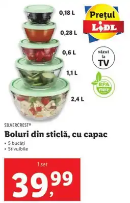 Lidl SILVERCREST Boluri din sticlă, cu capac Ofertă