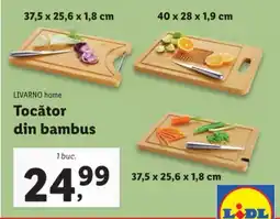 Lidl LIVARNO home Tocător din bambus Ofertă