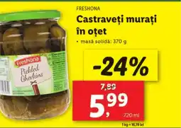 Lidl FRESHONA Castraveţi murați în oțet Ofertă
