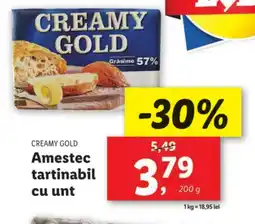 Lidl CREAMY GOLD Amestec tartinabil cu unt Ofertă