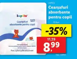 Lidl LUPILU Cearşafuri absorbante pentru copii Ofertă