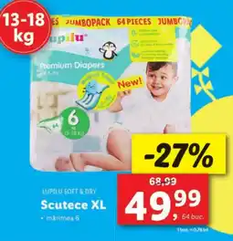 Lidl LUPILU SOFT & DRY Scutece XL Ofertă