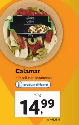 Lidl Deluxe Calamar Ofertă