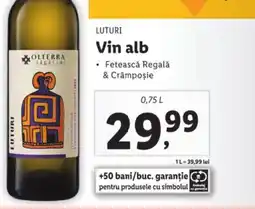Lidl LUTURI Vin alb Ofertă