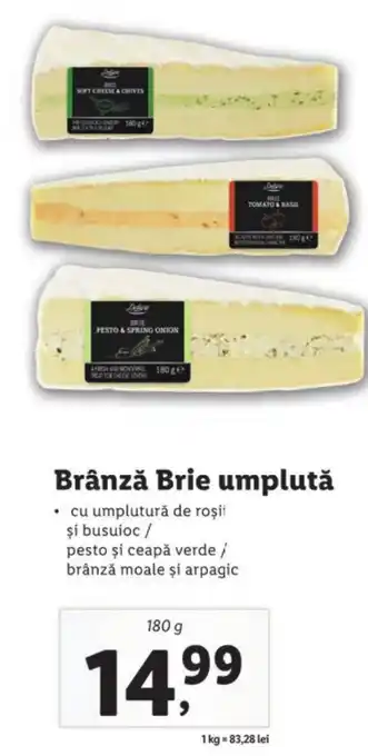 Lidl Brânză Brie umplută Ofertă