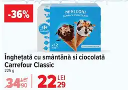 Carrefour Market îngheţată cu smântână si ciocolată Carrefour Classic Ofertă