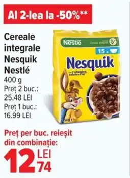 Carrefour Market Cereale integrale Nesquik Nestlé Ofertă