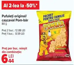 Carrefour Market Pufuleţi original/ caşcaval Pom-bǎr Ofertă