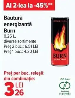 Carrefour Market Băutură energizantă Burn Ofertă