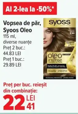 Carrefour Market Vopsea de păr, Syoos Oleo Ofertă