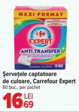Carrefour Market Şerveţele captatoare de culoare, Carrefour Expert Ofertă