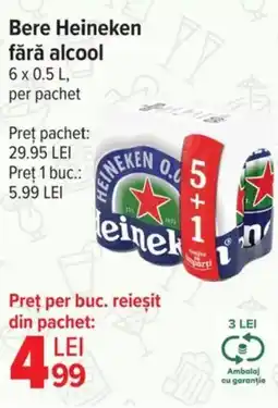 Carrefour Market Bere Heineken fără alcool Ofertă