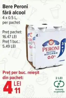 Carrefour Market Bere Peroni fără alcool Ofertă