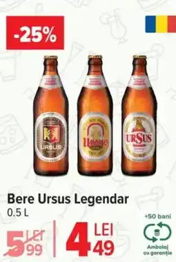 Carrefour Market Bere Ursus Legendar Ofertă