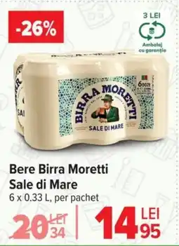 Carrefour Market Bere Birra Moretti Sale di Mare Ofertă