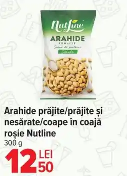 Carrefour Market Arahide prăjite/prăjite și nesărate/coape în coajă roşie Nutline Ofertă