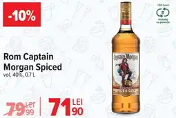 Carrefour Market Rom Captain Morgan Spiced Ofertă