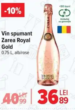 Carrefour Market Vin spumant Zarea Royal Gold Ofertă