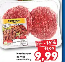 Kaufland Hamburger de vita Ofertă