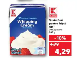 Kaufland Smântână pentru frișcă UHT Ofertă