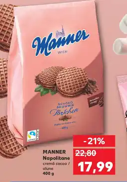 Kaufland MANNER Napolitane Ofertă