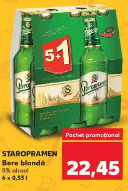 Kaufland STAROPRAMEN Bere blondă Ofertă