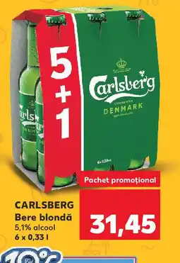 Kaufland CARLSBERG Bere blondă Ofertă