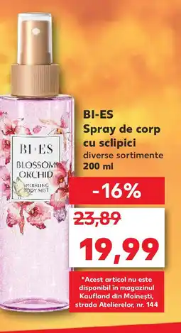 Kaufland BI-ES Spray de corp cu sclipici Ofertă