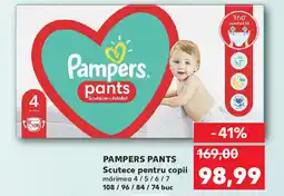 Kaufland PAMPERS Pants Scutece pentru copii Ofertă