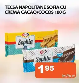 Unicarm Tecsa napolitane sofia cu crema cacao/cocos Ofertă