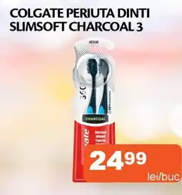 Unicarm Colgate periuta dinti slimsoft charcoal 3 Ofertă