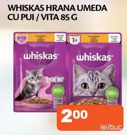 Unicarm Whiskas hrana umeda cu pui/vita Ofertă