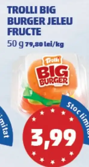 Penny Trolli big burger jeleu fructe Ofertă