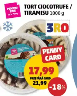 Penny Tort ciocotrufe/ tiramisu Ofertă