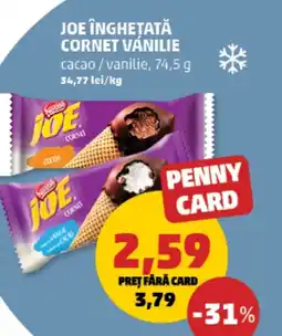 Penny Joe înghetată cornet vanilie cacao/vanilie Ofertă