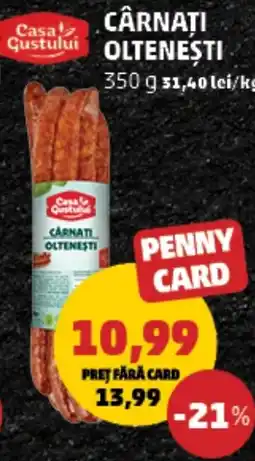 Penny Casa Gustului Carnati oltenesti Ofertă
