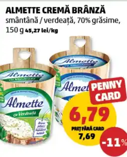 Penny Almette cremă brânză Ofertă