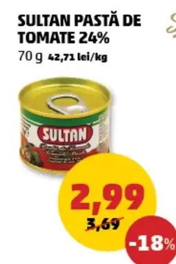 Penny Sultan pastă de tomate 24% Ofertă